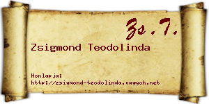 Zsigmond Teodolinda névjegykártya